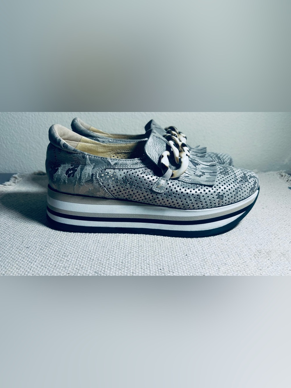Softwaves Platform Slip-On Sneaker- Metallic Camo - Picture 4 of 14